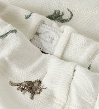 Lil' Atelier Bukser - NbmGayo - Coconut Milk/ Dino