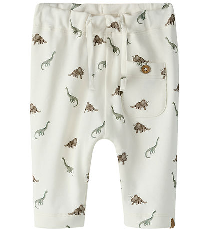 Lil' Atelier Bukser - NbmGayo - Coconut Milk/ Dino