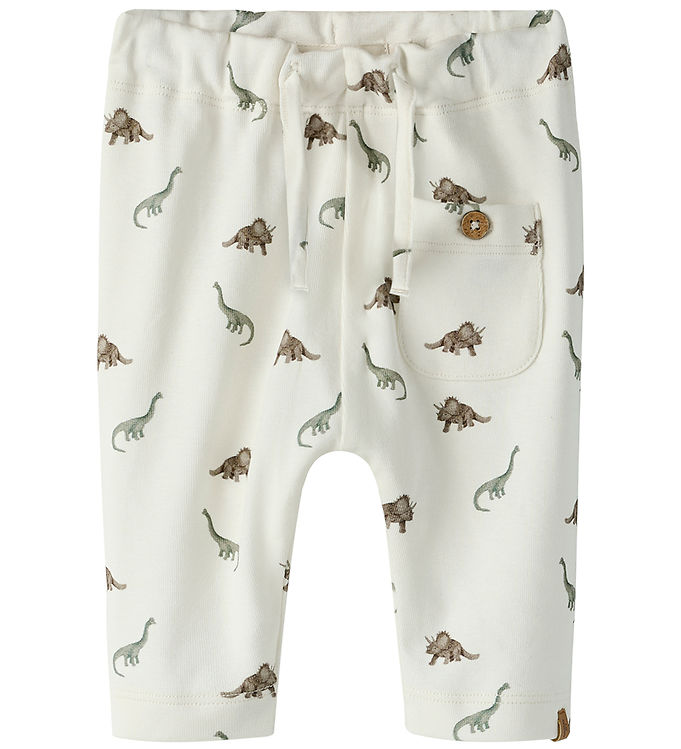 Lil' Atelier Bukser - NbmGayo - Coconut Milk/Dino