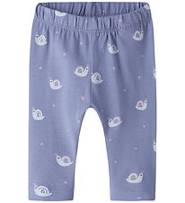 Name It Leggings - NbfVuvian - Lavender Violet/Snail