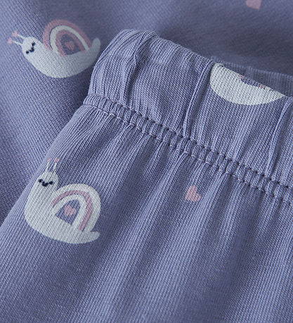 Name It Leggings - NbfVuvian - Lavender Violet/Snail
