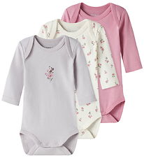 Name It Body l/æ - 3-pak - Noos - NbfBody - Jet Stream/w/ Lilac 