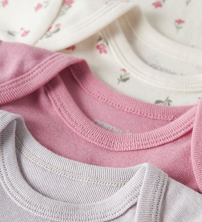 Name It Body l/æ - 3-pak - Noos - NbfBody - Jet Stream/w/ Lilac 