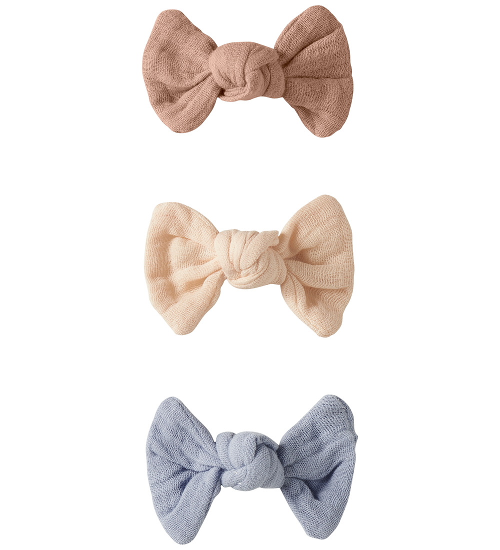 Lil' Atelier Haarspange - 3er-Pack - NmfAcc-Torina - Zen Blue/W. - Lil Atelier - One Size - Haarschmuck