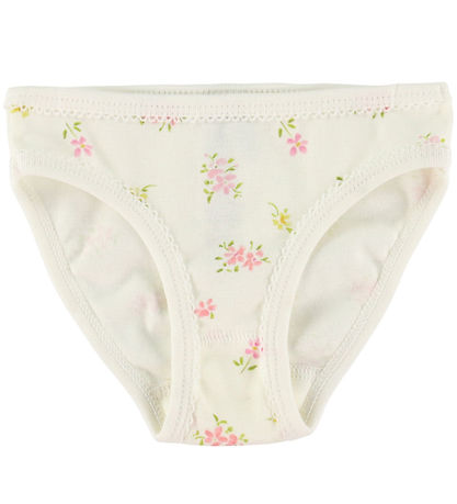 Petit Bateau Trusser - 3-pak - Hvid m. Blomster
