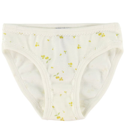 Petit Bateau Trusser - 3-pak - Hvid m. Blomster