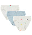 Petit Bateau Trusser - 3-pak - Hvid/Blå