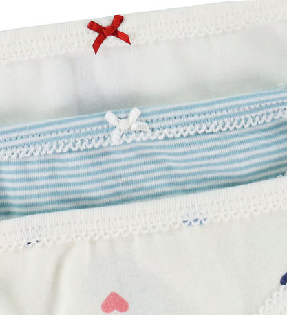 Petit Bateau Trusser - 3-pak - Hvid/Blå