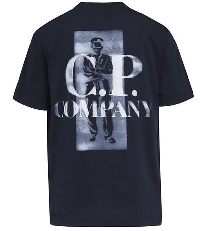 C.P. Company T-Shirt - Total Eclipse Blue m. Print