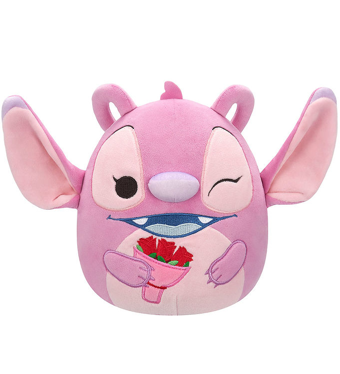 Squishmallows Bamse - 20 cm - Disney Angel m. Bouquet