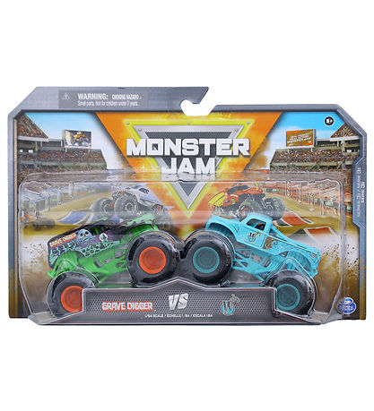 Monster Jam Truck - 1:64 - 2-pak - Grave Digger vs W