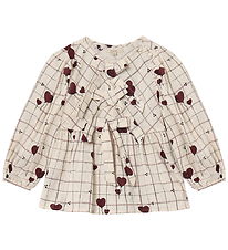 Fliink Bluse - Ilove - Sandshell Heart AOP