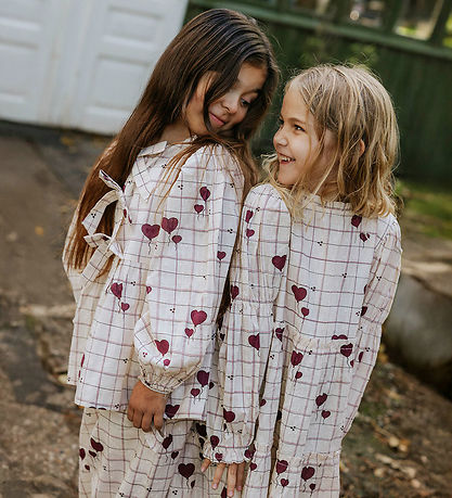 Fliink Bluse - Ilove - Sandshell Heart AOP