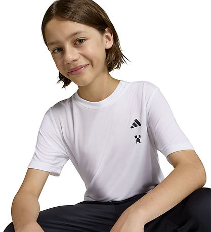 adidas Performance T-shirt - Minecraft - White