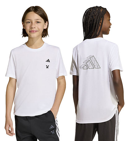 adidas Performance T-shirt - Minecraft - White