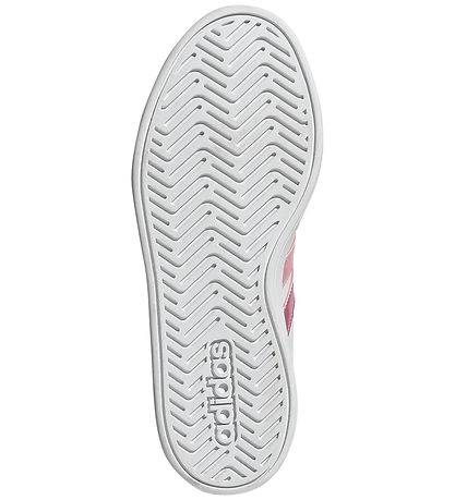 adidas performance Sko - Grand Court 3.0 J - Ftwwht/Pnkfus/Blipn