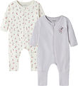 Name It Natdragt - Noos - 2-pak - NbfNightsuit - Jet stream/Lila