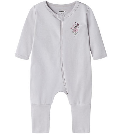 Name It Natdragt - Noos - 2-pak - NbfNightsuit - Jet stream/Lila