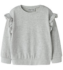 Name It Sweatshirt - NmfTilde - Light Grey Melange