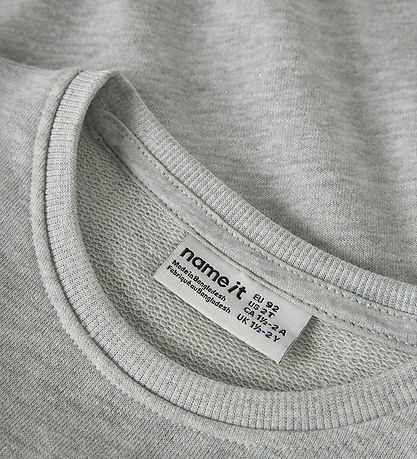Name It Sweatshirt - NmfTilde - Light Grey Melange