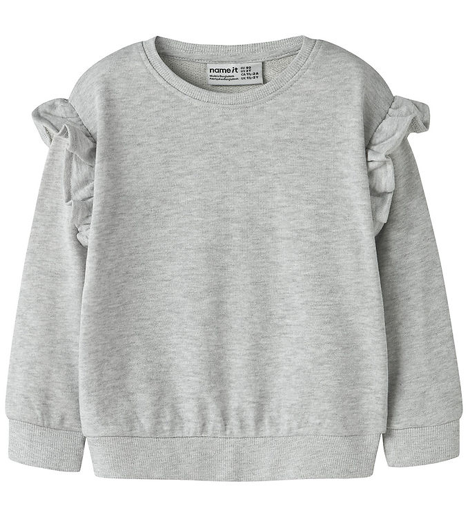 Name It Sweatshirt - NmfTilde - Light Grey Melange