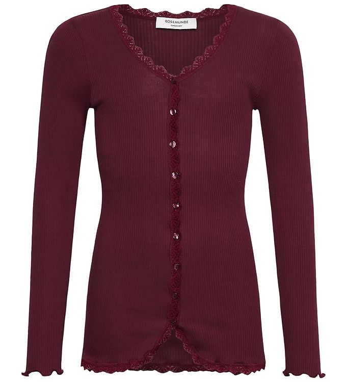 Rosemunde Cardigan - Modal - Balta - Tawny Port