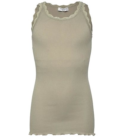 Rosemunde Top - Rib - Modal - Balta - Abbey Stone