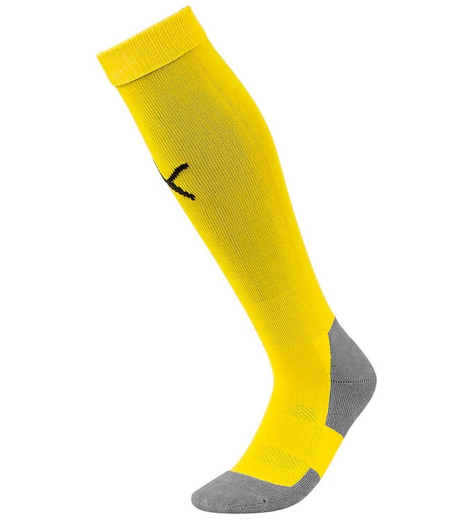 Puma Fodboldstrømper - Team Liga Core - Cyber Yellow m. Sort