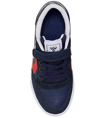 Hummel Sko - Slimmer Stadil Leather Low Jr - Peacoat