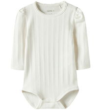 Name It Bodysuit l/s - NbfTurbine - Cloud Dancer