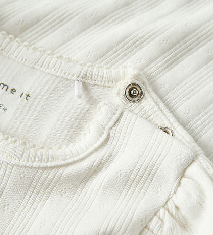 Name It Bodysuit l/s - NbfTurbine - Cloud Dancer