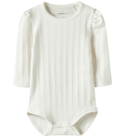 Name It Bodysuit l/s - NbfTurbine - Cloud Dancer
