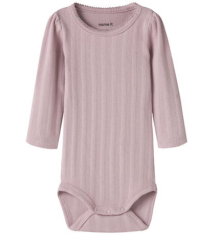 Name It Bodysuit l/s - NbfTurbine - Dawn Pink