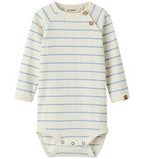 Lil' Atelier Body l/æ - Rib - NbmKail - Coconut Milk/Zen Blue