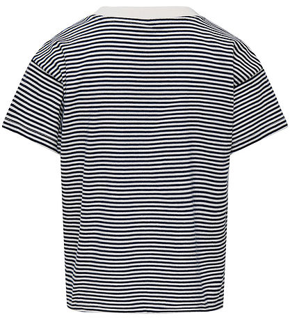 Kids Only T-shirt - KogPisa - Cloud Dancer/Sky Captain Y/D Strip