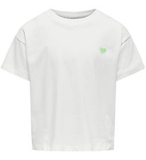 Kids Only T-Shirt - Noos - KogMaiken - Cloud Dancer/Heart