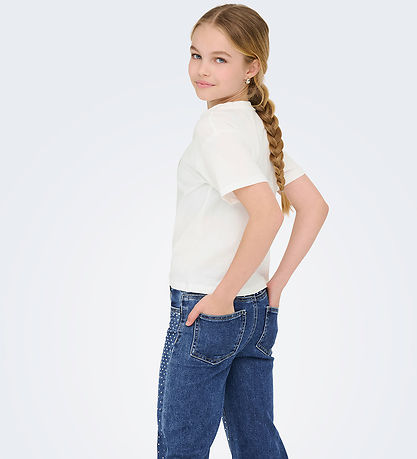 Kids Only T-Shirt - Noos - KogMaiken - Cloud Dancer/Heart