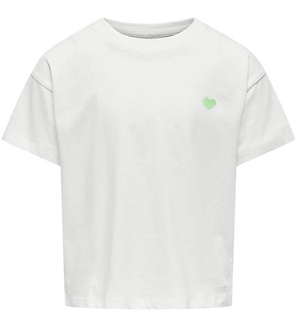 Kids Only T-Shirt - Noos - KogMaiken - Cloud Dancer/Heart