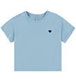 Kids Only T-shirt - Noos - KogMaiken - Soft Chambray/Heart