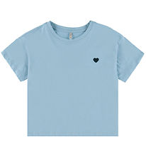 Kids Only T-Shirt - Noos - KogMaiken - Soft Chambray/Heart