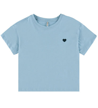 Kids Only T-Shirt - Noos - KogMaiken - Soft Chambray/Heart