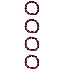 Name It Hårelastikker - 4-pak - NkfTalli - Oxblood Red