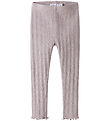 Name it Leggings - Rib - NmfBlitta - Lilac Marble/Melange