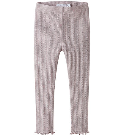 Name it Leggings - Rib - NmfBlitta - Lilac Marble/Melange