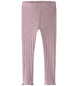 Name it Leggings - Rib - NmfBlitta - Dawn Pink/Melange