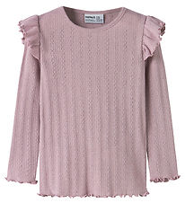 Name it Bluse - Rib - NmfBlitta - Dawn Pink/Melange