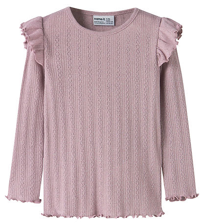 Name it Bluse - Rib - NmfBlitta - Dawn Pink/Melange