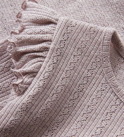 Name it Bluse - Rib - NmfBlitta - Lilac Marble/Melange