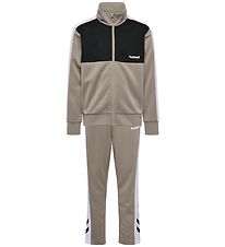 Hummel Træningssæt - hmlJR - Sort/Grå/Hvid