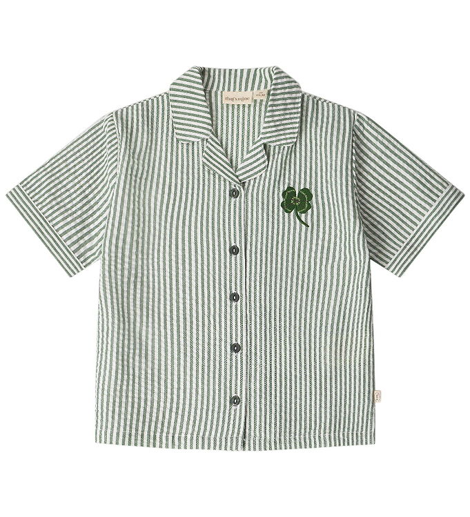 That's Mine - Ino skjorte - Green stripe - 86cm - 18M